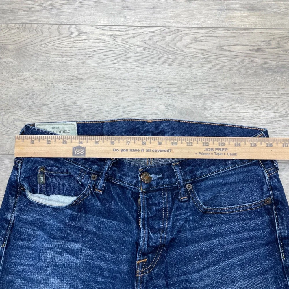 Abercrombie & Fitch Jeans Mens 32x34 Blue Bootcut 100% Cotton Denim